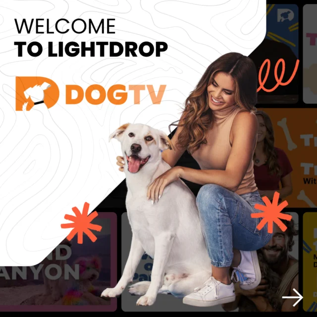 🐾 Welcome to the family, @DOGTV! 🐾 We're thrilled to partner with the ultimate streaming platform for dog lovers and their 4-legged best friends. Get ready for unlimited premium content tailored for you and your furry companion—because you both deserve the best! 🎥🐶

#poweredbyLightdrop #DOGTV